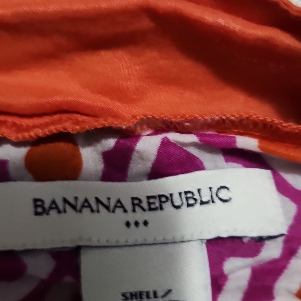 Banana Republic Orange/Purple Swimsuit Cover up or Tunic Size Small - Picture 5 of 7